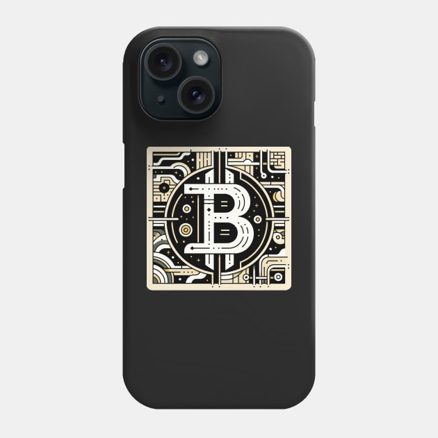 Circuitry of Currency: The Bitcoin Emblem Phone Case by heartyARTworks