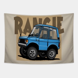 Classic Range Rover Caricature Tapestry