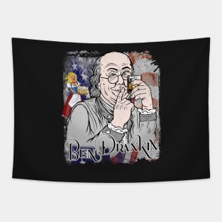 Ben Drankin 4th of July Benjamin Franklin Tapestry