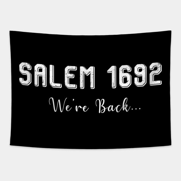 Salem 1692 Witch Witches Scary Creepy Tapestry by Mellowdellow