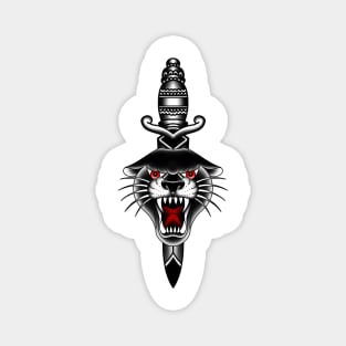 HomeSchoolTattoo Panther & Dagger Magnet