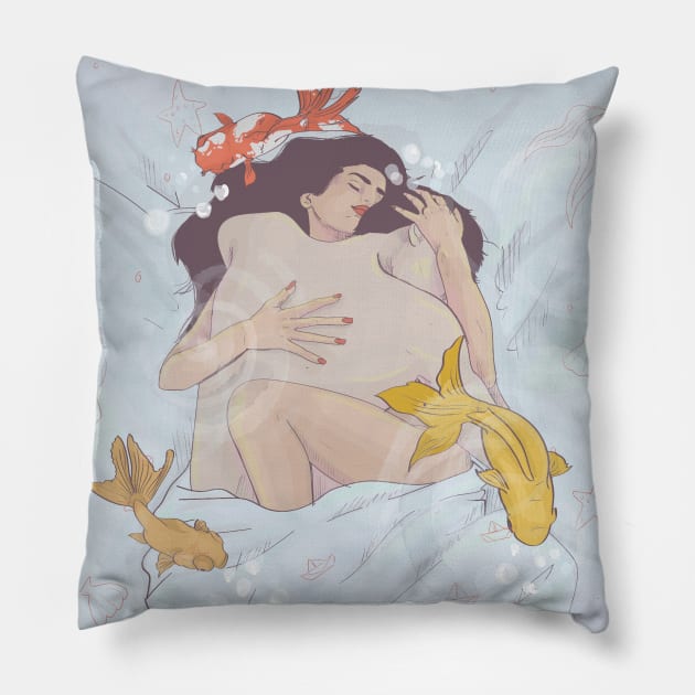 burbujas de amor Pillow by MariaUve