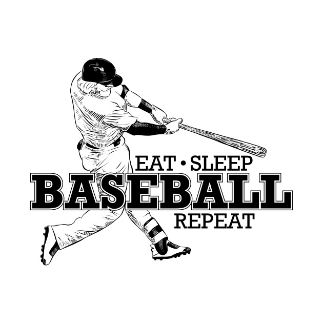 Disover eat sleep baseball repeat - Eat Sleep Baseball Repeat - T-Shirt