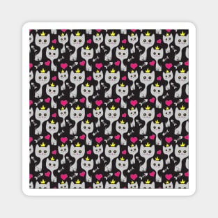 Cat Queen Pattern Magnet