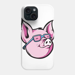 Cute Nerdy Pig - Cute Piggy Phone Case