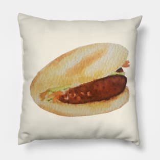 Watercolour Peking Duck Bun Pillow