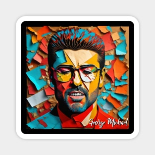 George Michael // Paper Art Magnet