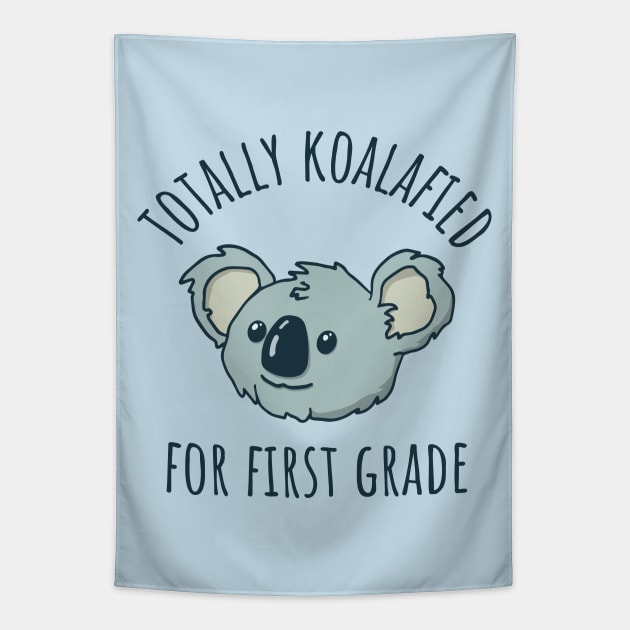 First Grade Back to School Koala Tapestry by Huhnerdieb Apparel