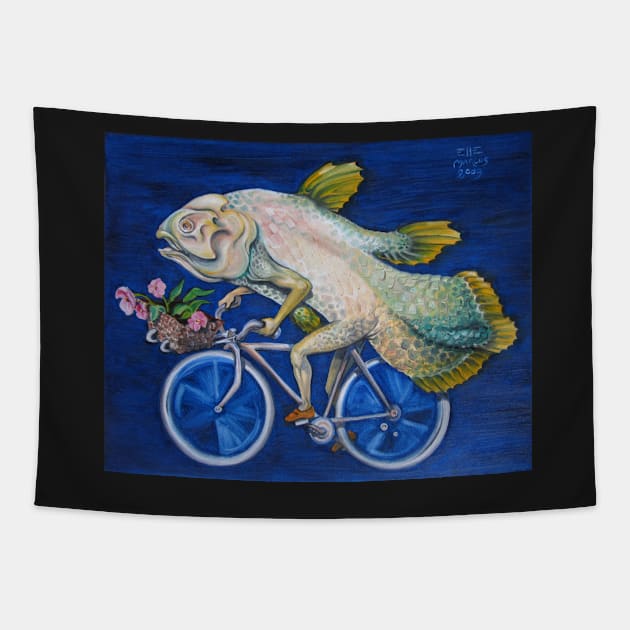 Coelacanth Tapestry by ellemrcs