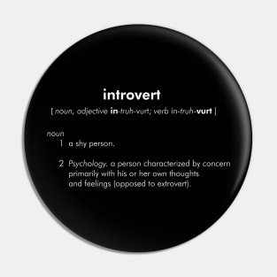 Introvert Definition Pin