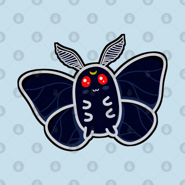 Cute Kawaii Mothman Luna Familiar Chibi by Witchy Ways