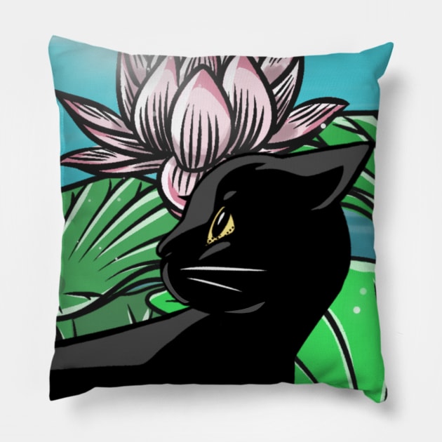 Lotus Flower Pillow by BATKEI