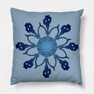 Bones Snowflake Pillow