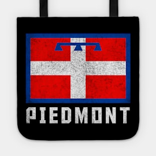 Piemonte / Piedmont Italia Flag Vintage Look Design Tote