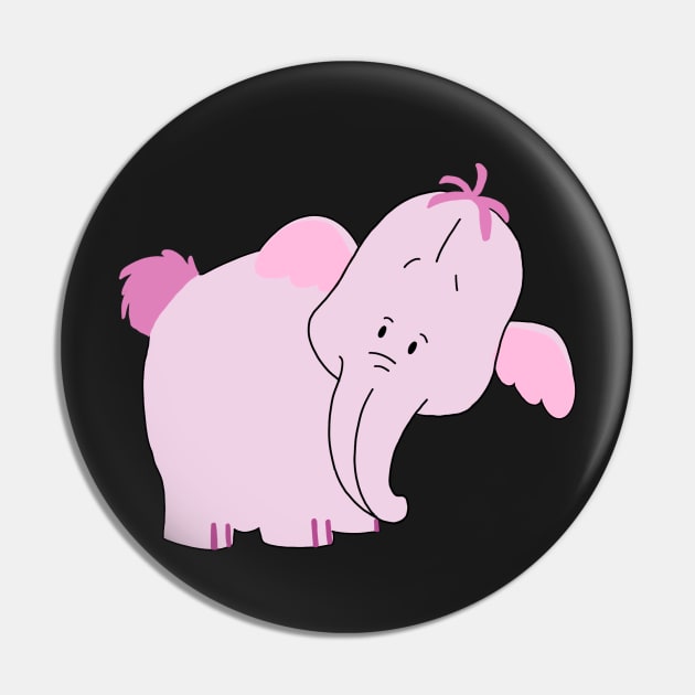 A Shy Elephant Pin by maliarosburg