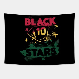 Vintage Ghanaian Football // Retro Grunge Ghana Black Stars Soccer Tapestry