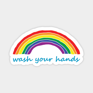 Rainbow Wash Your Hands Magnet