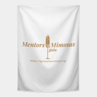 Mentors and Mimosas Gold Logo Tapestry