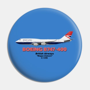 Boeing B747-400 - British Airways "Negus Colours" Pin