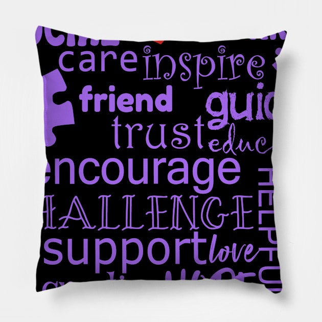 Womens Social Worker Gift Print Graduation Social Work Product Pillow by Linco