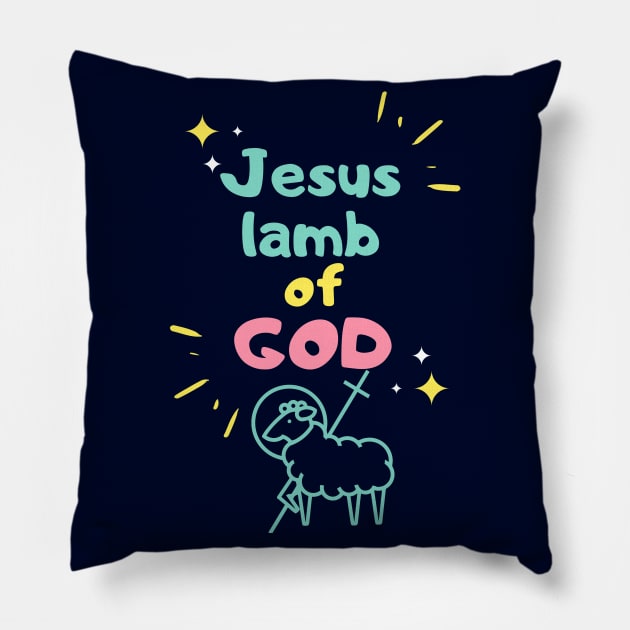 Jesus Lamb Of God Pillow by Happy - Design