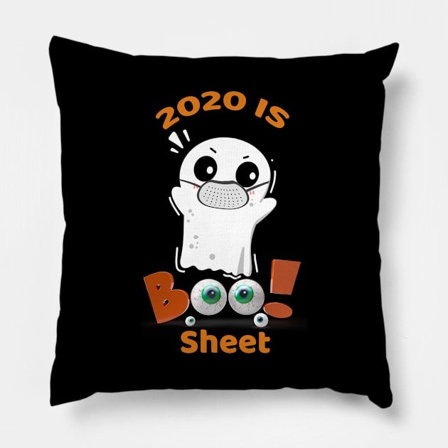 2020 Is Boo Sheet Halloween Ghost Pillow by Family shirts