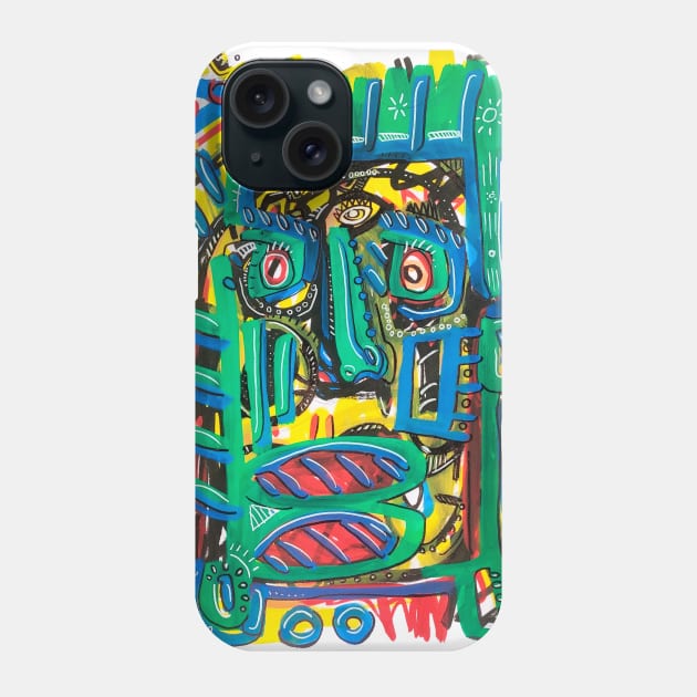 FACE Phone Case by Angel Rivas