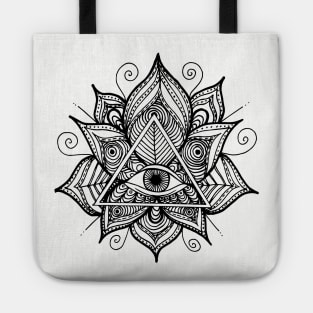 Evil Eye Lotus Tote