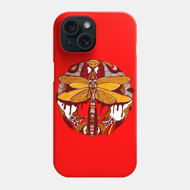 Orad Circle of the Dragonfly Phone Case by kenallouis