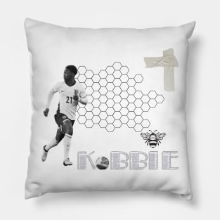 Kobbie Mainoo Minimalist Manchester Homegrown Bee Soccer Pillow