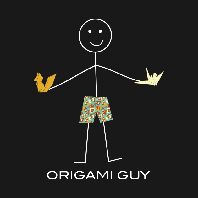 Funny Mens Origami Design by whyitsme