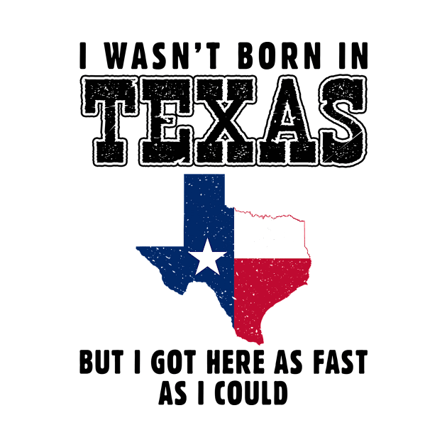 I Wasn't Born in Texas but I Got Here as Fast as I Could by Asaadi