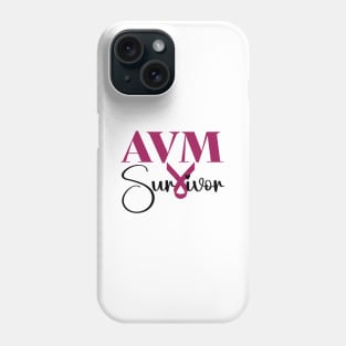 AVM Survivor - arteriovenous malformation Phone Case