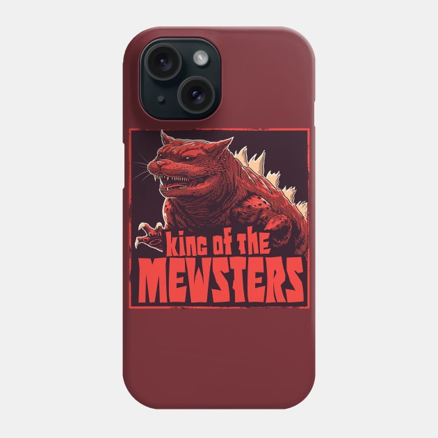 king of the mewsters Phone Case by Stephanie Francoeur Art