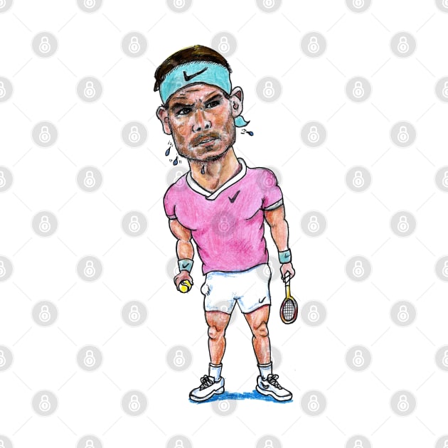 Rafael Nadal - The King tennis player of 21 Grand Slam men's single titles by dizzycat-biz