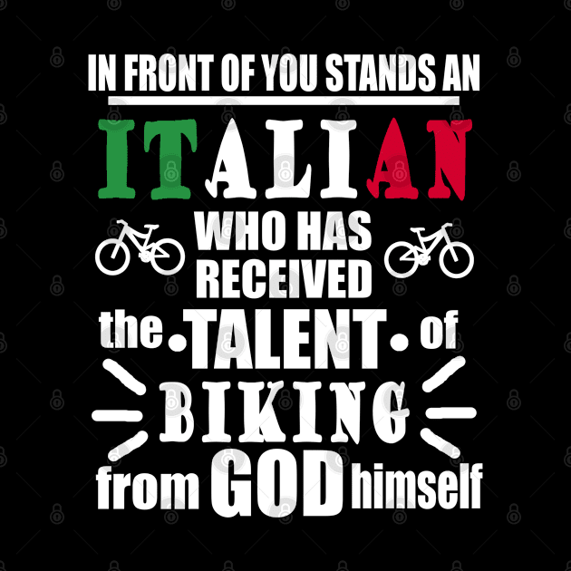 Italian Biking Downhill Cycling Gift by FindYourFavouriteDesign