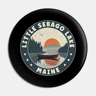 Little Sebago Lake Maine Sunset Pin