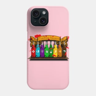 Zombie Perks Top Shelf Zombies Beware on Soft Pink Phone Case