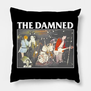 The Damned retro vintage Pillow