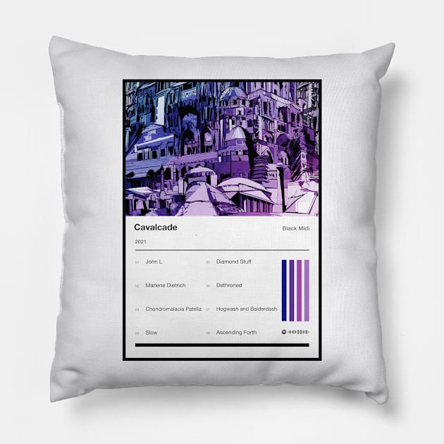 Cavalcade Tracklist Pillow by fantanamobay@gmail.com