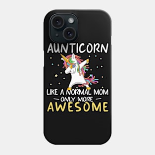 Aunticorn Birthday Aunt Unicorn Gift Phone Case