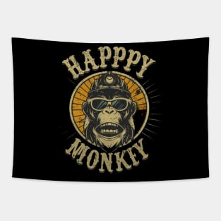 Happy Monkey Tapestry