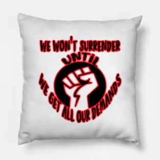 The fist of the protesters Pillow