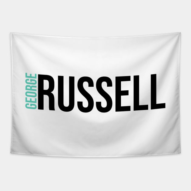 George Russell Driver Name - 2022 Season Tapestry by GreazyL
