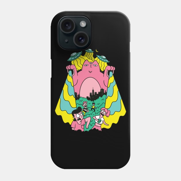 Trippy Alien Cat Phone Case by EquilibriumArt