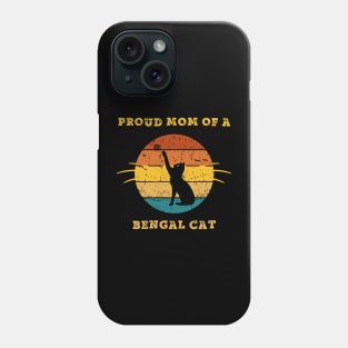 bengal cat mom Phone Case