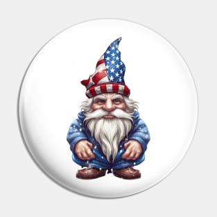 4th of July Gnome #2 Pin