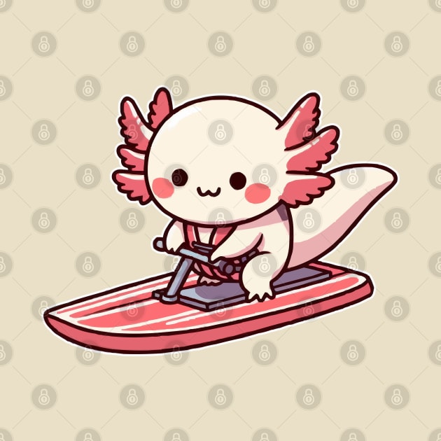 axolotl funny jetskiing by fikriamrullah