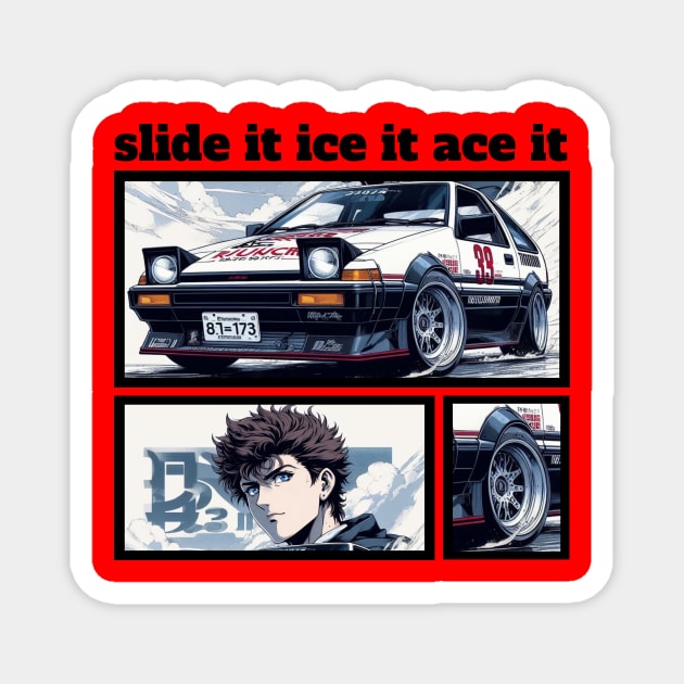 slide it, ice it, ace it : Hachiroku Magnet by MOTOSHIFT