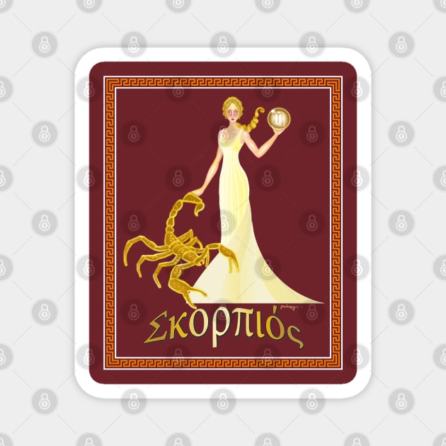 Horoscope Goddesses-Scorpio Magnet by amadeuxway